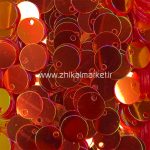 پولک ۸ میل سکه ای سوپرشاین قرمز طلایی